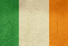 Grunge Officall Flag Of The Irish Tricolor, Republic Of Ireland-Speedfighter-Art Print