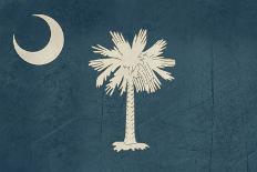 Grunge Illustration Of North Carolina State Flag, United States Of America-Speedfighter-Art Print