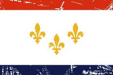 New Orleans City Flag, State Of Louisiana, U.S.A-Speedfighter-Art Print