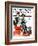 "Speeding Along" Saturday Evening Post Cover, July 19,1924-Norman Rockwell-Framed Giclee Print