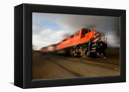 Speeding Locomotive-Steve mc-Framed Premier Image Canvas