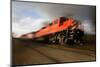 Speeding Locomotive-Steve mc-Mounted Photographic Print