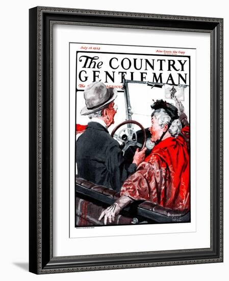 "Speeding Oldsters," Country Gentleman Cover, July 18, 1925-William Meade Prince-Framed Giclee Print