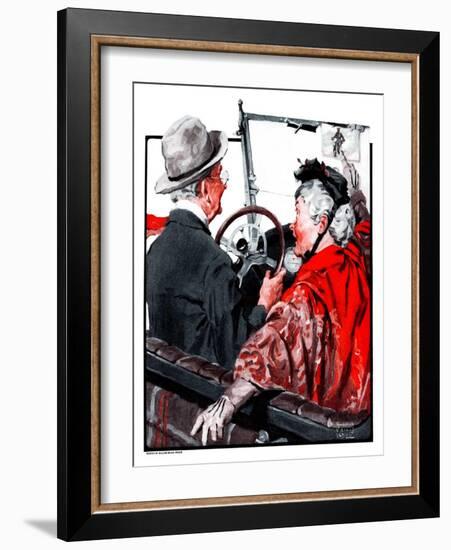 "Speeding Oldsters,"July 18, 1925-William Meade Prince-Framed Giclee Print