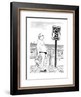 Speedo Limit: 21 Years - New Yorker Cartoon-Marisa Acocella Marchetto-Framed Premium Giclee Print