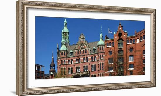 Speicherstadt, Hamburg, Germany, Europe-Hans-Peter Merten-Framed Photographic Print