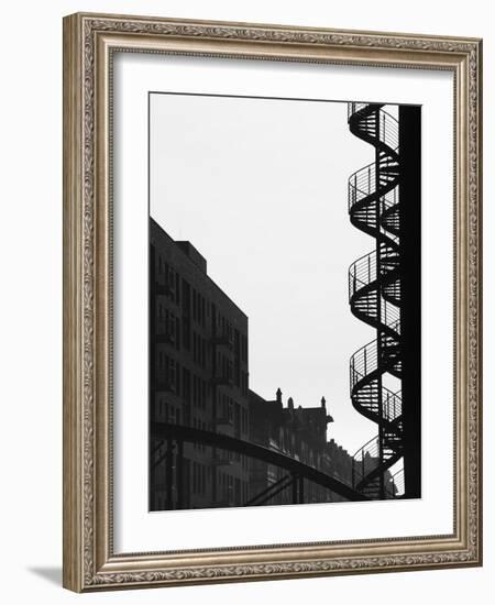 Speicherstadt Port Renovated Warehouses, Hamburg, State of Hamburg, Germany-Walter Bibikow-Framed Photographic Print