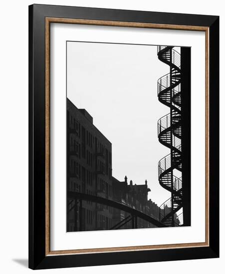 Speicherstadt Port Renovated Warehouses, Hamburg, State of Hamburg, Germany-Walter Bibikow-Framed Photographic Print