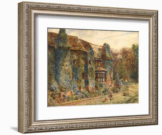 Speke Hall, 1860 (Oil on Canvas)-William John Huggins-Framed Giclee Print