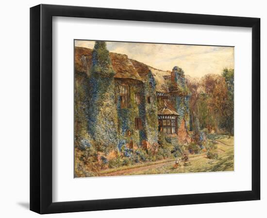 Speke Hall, 1860 (Oil on Canvas)-William John Huggins-Framed Giclee Print