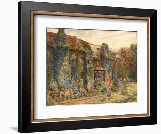 Speke Hall, 1860 (Oil on Canvas)-William John Huggins-Framed Giclee Print