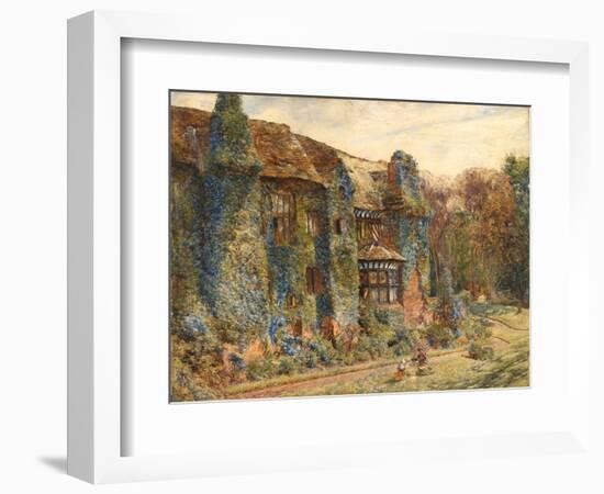 Speke Hall, 1860 (Oil on Canvas)-William John Huggins-Framed Giclee Print