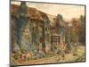 Speke Hall, 1860 (Oil on Canvas)-William John Huggins-Mounted Giclee Print