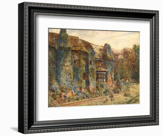 Speke Hall, 1860 (Oil on Canvas)-William John Huggins-Framed Giclee Print