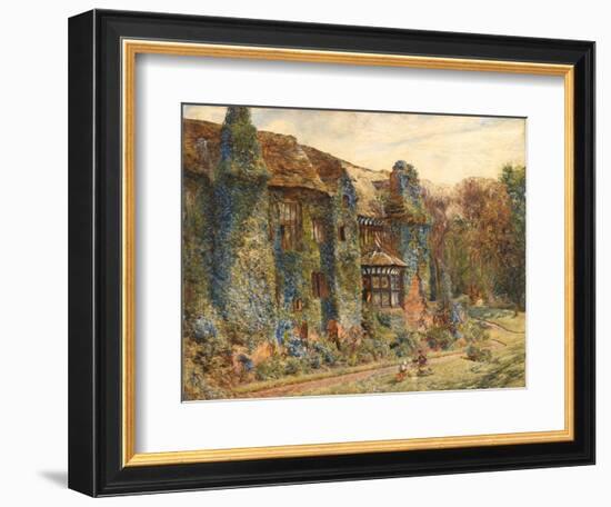 Speke Hall, 1860 (Oil on Canvas)-William John Huggins-Framed Giclee Print