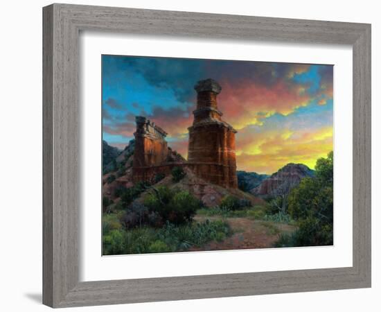 Spell of the Palo Duro-Jack Sorenson-Framed Art Print