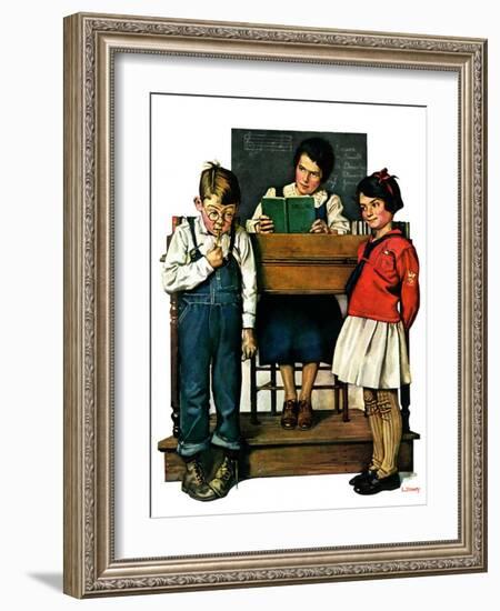 "Spelling Bee,"September 10, 1927-Lawrence Toney-Framed Giclee Print