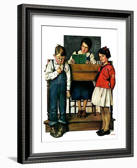 "Spelling Bee,"September 10, 1927-Lawrence Toney-Framed Giclee Print