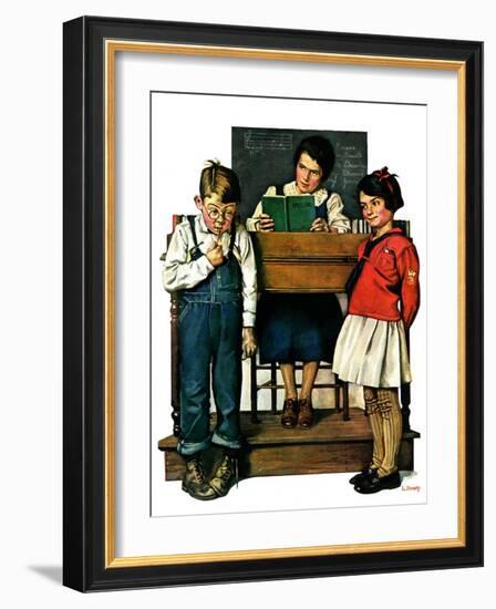 "Spelling Bee,"September 10, 1927-Lawrence Toney-Framed Giclee Print