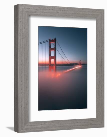 Spencer Battery Fog Golden Gate Bridge, San Francisco California Travel-Vincent James-Framed Photographic Print