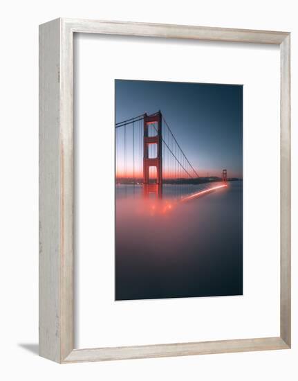 Spencer Battery Fog Golden Gate Bridge, San Francisco California Travel-Vincent James-Framed Photographic Print