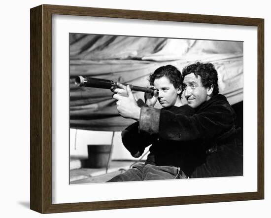 Spencer Tracy; Freddie Bartholomew. "Captains Courageous" [1937], Directed by Victor Fleming.-null-Framed Photographic Print