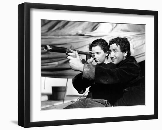 Spencer Tracy; Freddie Bartholomew. "Captains Courageous" [1937], Directed by Victor Fleming.-null-Framed Photographic Print