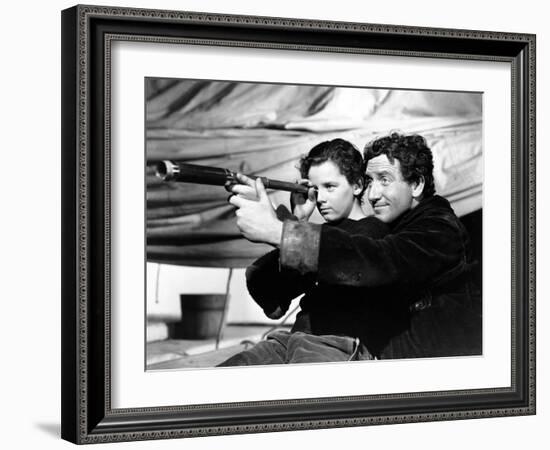 Spencer Tracy; Freddie Bartholomew. "Captains Courageous" [1937], Directed by Victor Fleming.-null-Framed Photographic Print