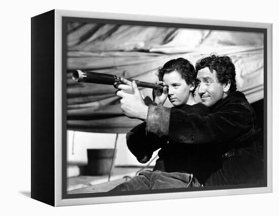 Spencer Tracy; Freddie Bartholomew. "Captains Courageous" [1937], Directed by Victor Fleming.-null-Framed Premier Image Canvas