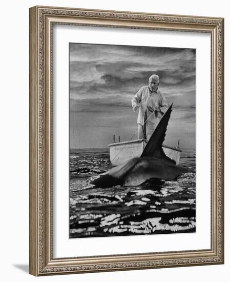 Spencer Tracy in "Old Man and the Sea"-Ralph Crane-Framed Premium Photographic Print