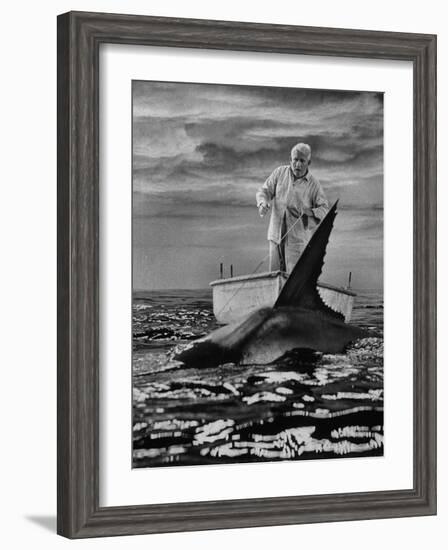 Spencer Tracy in "Old Man and the Sea"-Ralph Crane-Framed Premium Photographic Print