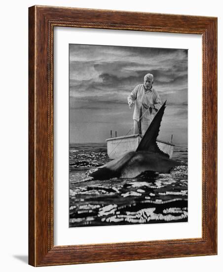 Spencer Tracy in "Old Man and the Sea"-Ralph Crane-Framed Premium Photographic Print