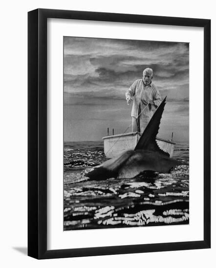 Spencer Tracy in "Old Man and the Sea"-Ralph Crane-Framed Premium Photographic Print