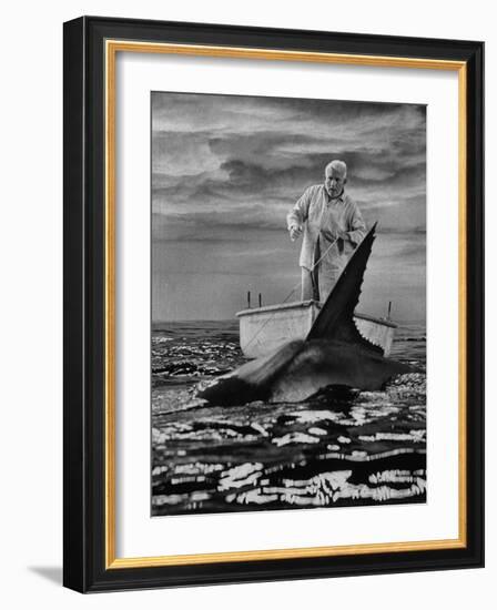 Spencer Tracy in "Old Man and the Sea"-Ralph Crane-Framed Premium Photographic Print