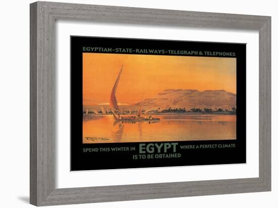 Spend This Winter in Egypt Where a Perfect Climate is to Be Obtained-D. Rudeman-Framed Art Print