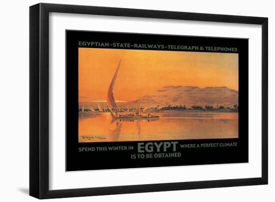 Spend This Winter in Egypt Where a Perfect Climate is to Be Obtained-D. Rudeman-Framed Art Print