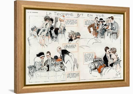 Spending Money 1918-René Vincent-Framed Stretched Canvas