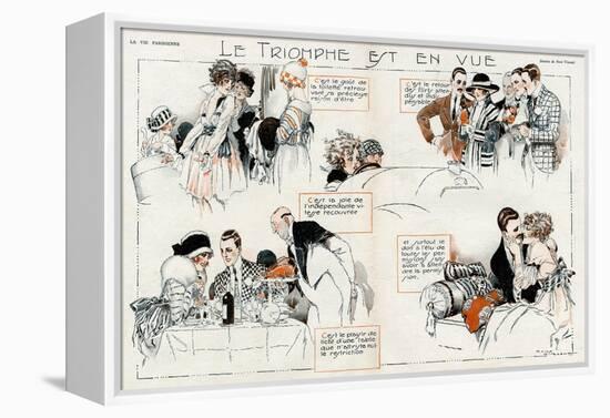 Spending Money 1918-René Vincent-Framed Stretched Canvas