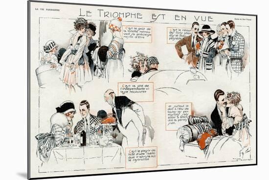 Spending Money 1918-René Vincent-Mounted Art Print