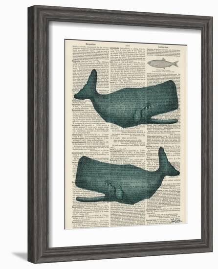 Sperm Whale-Tina Carlson-Framed Art Print