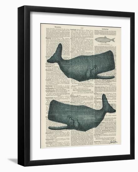 Sperm Whale-Tina Carlson-Framed Art Print