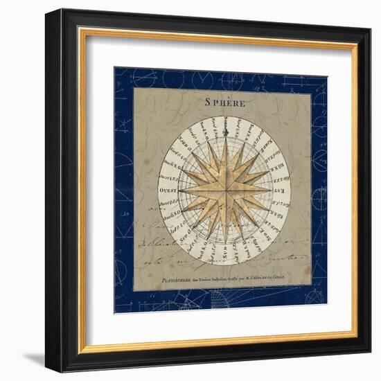 Sphere Compass Blue-Sue Schlabach-Framed Art Print