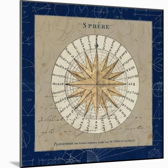 Sphere Compass Blue-Sue Schlabach-Mounted Art Print