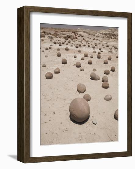 Spherical Rock Formations, Valle De La Luna National Park, San Juan, Argentina, South America-Colin Brynn-Framed Photographic Print