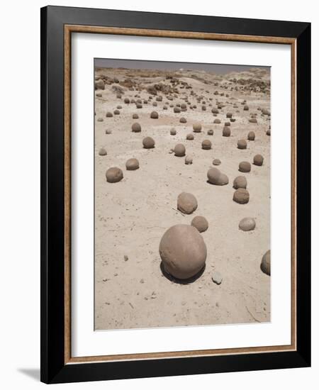 Spherical Rock Formations, Valle De La Luna National Park, San Juan, Argentina, South America-Colin Brynn-Framed Photographic Print