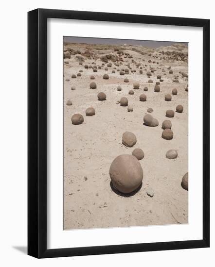 Spherical Rock Formations, Valle De La Luna National Park, San Juan, Argentina, South America-Colin Brynn-Framed Photographic Print