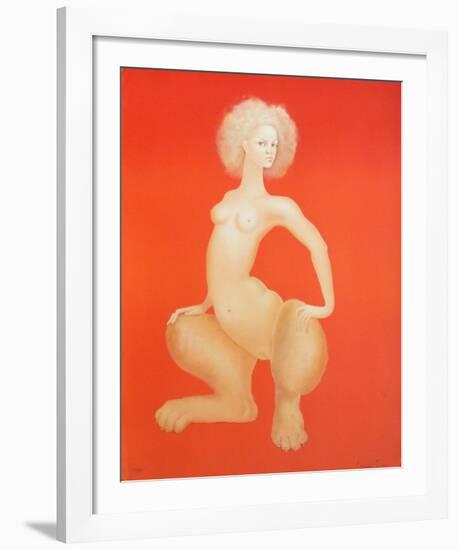 Sphinge orange-Leonor Fini-Framed Limited Edition