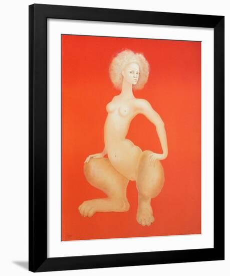 Sphinge orange-Leonor Fini-Framed Limited Edition