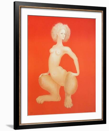 Sphinge orange-Leonor Fini-Framed Limited Edition