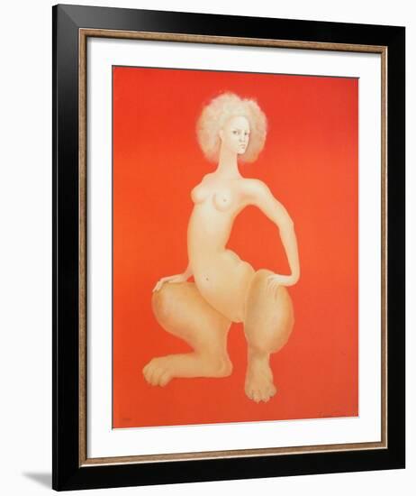 Sphinge orange-Leonor Fini-Framed Limited Edition